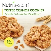Nutrisystem Toffee Crunch Cookies (24 ct Pack) - Delicious, Diet Friendly Snacks Perfectly Portioned For Weight Loss