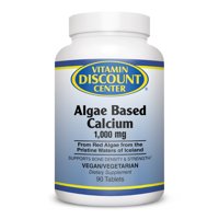 Algae Based Calcium 1000 mg By Vitamin Discount Center - 90 Tablets