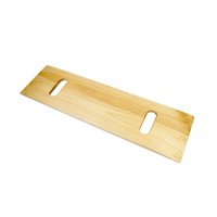Essential Medical Supply Hardwood Transfer Board with Two Hand Cut Outs and Smooth Finish, 8" x 30"