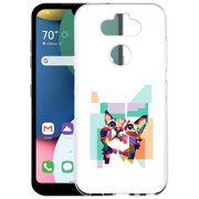 TalkingCase Clear TPU Phone Case LG K31,Phoenix 5/Fortune 3/Risio 4/Aristo 5, 3D Cat Print, Light, Flexible, Soft Touch