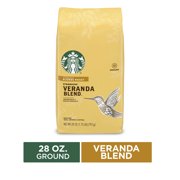 Starbucks Blonde Roast Ground Coffee  Veranda Blend  100% Arabica  1 bag (28 oz.)