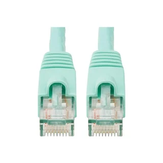 Tripp Lite 20ft Augmented Cat6 Cat6a Snagless 10G Patch Cable RJ45 Aqua 20' - Patch cable - RJ-45 (M) to RJ-45 (M) - 20 ft - UTP - CAT 6a - snagless, stranded - aqua