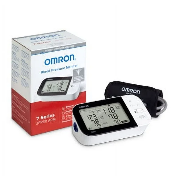 OMRON 7 Series Blood Pressure Monitor (BP7350), Upper Arm Cuff, Digital Bluetooth Blood Pressure Machine, Stores Up to 120 Readings for Two Users (60 readings each)