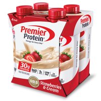 Premier Protein Shake, Strawberries & Cream, 30g Protein, 11 Fl Oz, 4 Ct