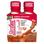 Slimfast Advance Energy Caramel Latte Meal Replacement Shake, 11 fl oz, 4 count