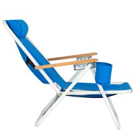 Ktaxon Backpack Beach Chair Folding Portable Chair Blue Solid Construction Camping