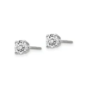 14k White Gold 1 cttw Lab Grown Diamond Stud Earrings Gifts for Women Fine Jewelry (D-E Color, VS Clarity)
