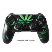 Skin for PS4 Controller Vinyl Playstation 4 Gamepad Decal Wireless DualShock 4 Remote Decal Weeds Black