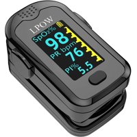 LPOW Pulse Oximeter Fingertip, Blood Oxygen Saturation Monitor with OLED Screen Display