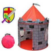 Kiddey Knight's Castle Kids Play Tent - Indoor & Outdoor Children's Playhouse - Durable & Portable with Carrying Bag - Makes Perfect Gift for Boys & Girls