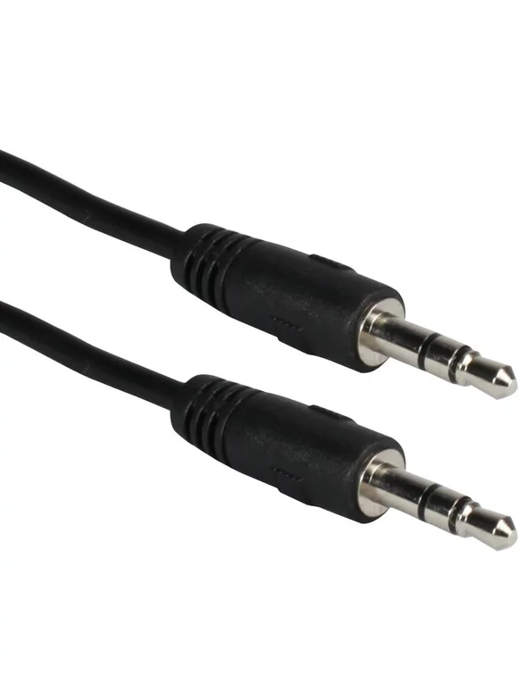 QVS 6ft 3.5mm Mini-Stereo Male to Male Speaker Cable CC400M-06