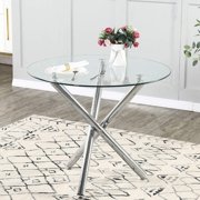 NEW SALE! Modern Glass Living Room Coffee Table Rectangle Round Dining Table Side Table