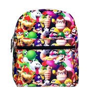 Kids Children School Medium Backpack School Bag 14" 3D Printed Super Mario Bros