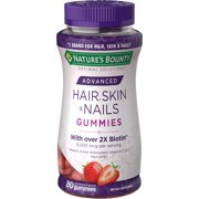 Nature's Bounty Advanced, Skin and Nails Vitamins With Biotin, Gummies, 80 Ct