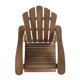 image 6 of Cara Outdoor Adirondack Acacia Wood Rocking Chair, Dark Brown Finish