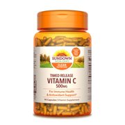 Sundown Naturals Vitamin C 500 mg, 90 Time Release Capsules