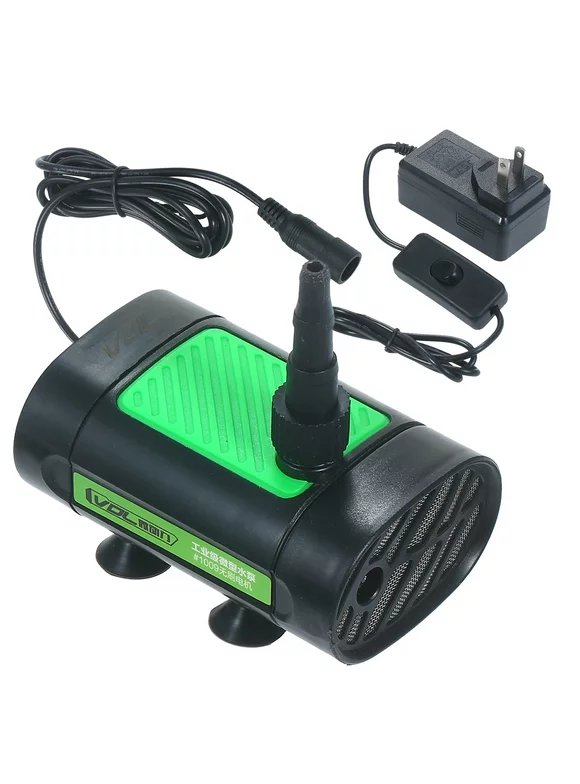 MABOTO Dc Brushless Submersible Water Pump 30W Ultra Quiet Fountain Water Pump 7L/Min With 10Ft High Lift 3 Size Nozzle For Pond Aquarium Fish Tank Hydroponics