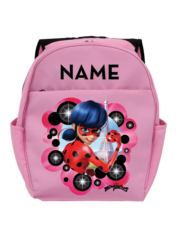 Personalized Miraculous Ladybug Pink Toddler Backpack, Pink