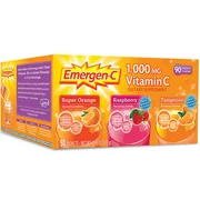 Emergen-C Variety Pack Dietary Supplement Drink Mix with 1000mg Vitamin C, 3 Flavors (90 ct., 32 oz. pks.)