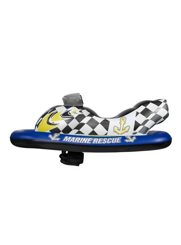 PoolCandy Marine Rescue Motorized Ride-On Inflatable Watercraft Float