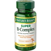 Nature's Bounty B-Complex with Folic Acid Plus Vitamin C, Tablets 150 ea