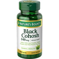 Nature's Bounty Black Cohosh Capsules, 540 Mg, 100 Ct