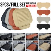 1Rear + 2Front Car Universal Seat Cover Pad Chair Cushion Bamboo Breathable PU Leather Auto Chair Cushion