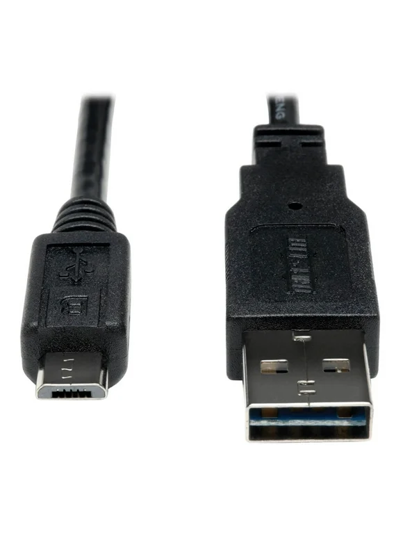 Tripp Lite Universal Reversible USB 2.0 Cable, 28/24AWG (Reversible A to 5Pin Micro B M/M), 6 ft.