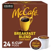McCafe Breakfast Blend K-Cup Coffee Pods, Light Roast, 24 Count For Keurig Brewers