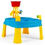 Topbuy 2-in-1 Kids Sand Water Activity Sensory Play Table w/18 PCS Accessories for Toddler