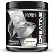 MUSCLE FEAST Creapure Creatine Monohydrate Powder, Easy to Mix, Gluten-Free, Kosher Certified (300g, Unflavored)