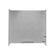 30 in. x 60 in. x 58 in. Easy Up Adhesive Three Piece Tub Wall in Tahiti Desert-DISCONTINUED