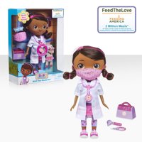Disney Junior Doc McStuffins Wash Your Hands Singing Doll, With Mask & Accessories, Ages 3 +