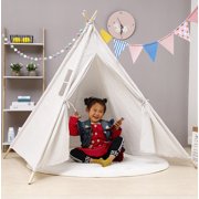 Kids Tent- Teepee Play Tent for Kid Kids Playhouse, Bed Tent for Kids, Kids Teepee Tent, Toddler Tent, Indoor Furniture, Kids Play Tent Gift for Boy & Girls Blue Pink