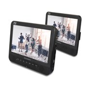 Sylvania 10.1" Dual Screen Portable Blu-ray(r) DVD Media Player SDVD1087, Black
