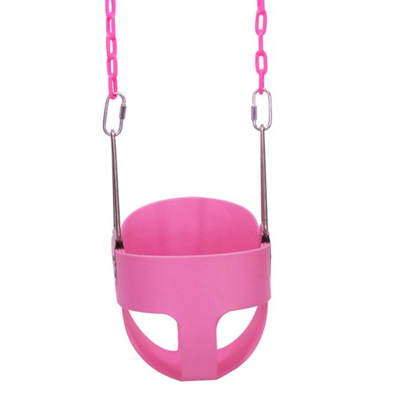 Ktaxon Highback Bucket Toddler Swing Set Infant Swing Seat,Pink