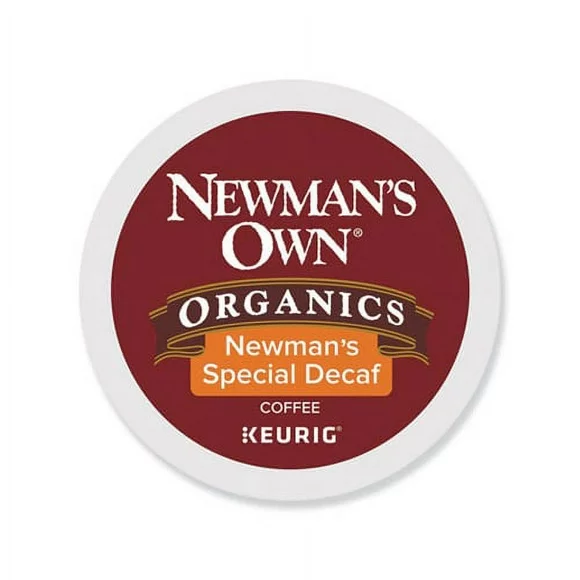 Newman's Own Organics Decaf Special Blend K-Cup Coffee Pods, Medium Roast, 24 Count for Keurig Brewers