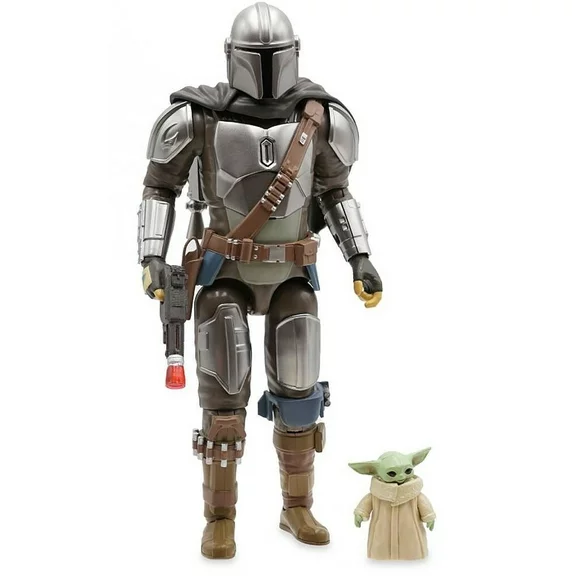 Disney Star Wars Power Force The Mandalorian with Grogu (The Child) Exclusive Talking Action Figure