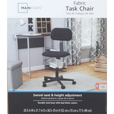 Mainstays Fabric Task Chair In Multiple Colors
