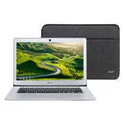 Acer Chromebook 14, Intel Atom x5-E8000 Quad-Core Processor, 14" HD, 4GB LPDDR3, 32GB eMMC, Protective Sleeve, CB3-431-12K1 (Google Classroom Ready)