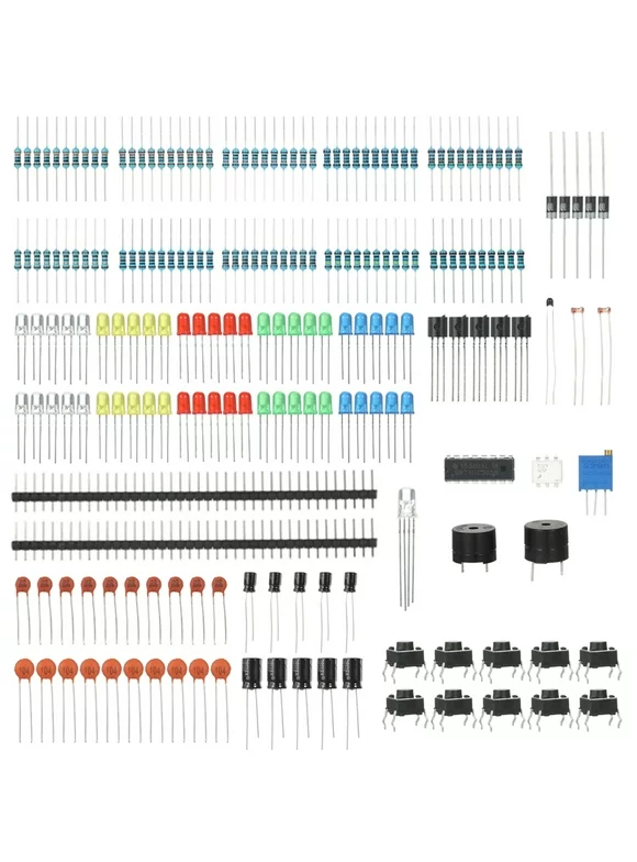 Electronics Components Basic Starter Kit for Arduino MEGA2560 Raspberry Pi with LED Precision Pot