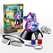 Discovery #MINDBLOWN 14-Piece Lab Crystal Growing Kit, Grow Spiky Colored Crystals, Includes Mold Shapes and LED Light Display Stand, Fun Chemistry and Geology Educational Science STEM Set