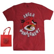 Angry Birds Mens' Anger Management T-Shirt & Tote Multi-Pack Gift Set