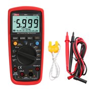 UNI-T UT139E True RMS Multimeters Multi-functional Digital Multimeter with Backlight LCD Display Measuring DC/AC Voltage DC/AC Current Duty Ratio Temperature Resistance Tester