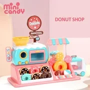 Oaktree Kids Microwave Toys, Electronic Microwave Toy for Kids Pretend Play Oven Set Include Play Food Donuts Toy Cart Merchandise Display ,Children Kitchen PlaySet Birthday Gifts for Girls Boys