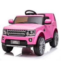 Electric Vehicle for Boys Girls, Licensed Land Rover Discovery Ride on Toys, 12 Volt Ride on Cars with Remote Control, 3 Speeds, LED Lights, MP3 Player, Horn, Battery Power 4 Wheels Car, Pink, W14954