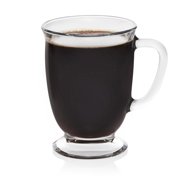 Libbey Kona Glass Coffee Mugs, Set of 6
