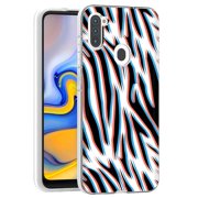 TalkingCase Clear TPU Phone Case for Samsung Galaxy A11, SM-A115M, 3D Zebra Pattern Print, Light Weight, Ultra Flexible, Soft Touch, Anti-Scratch