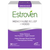 Estroven Menopause Relief + Mood, Helps Reduce Hot Flashes, 30 ct