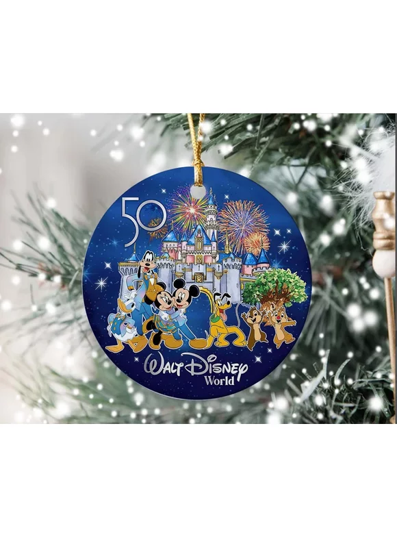 Disney 50th Ornament, Disney Character Ornament, Disney 50th Anniversary Gift, Gift for friends family couple